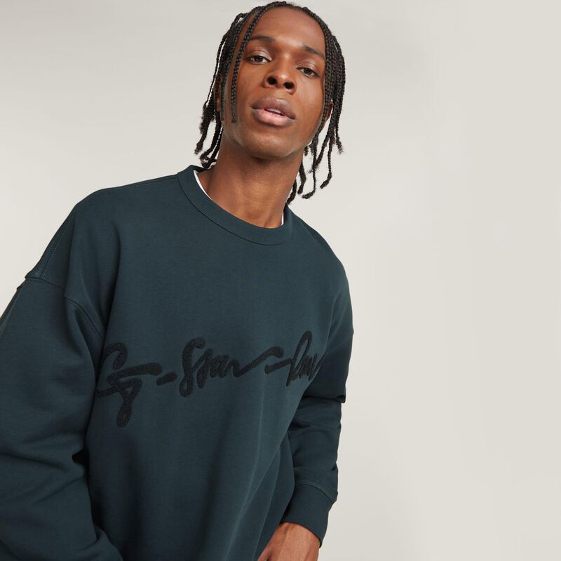 G-Star Chenille G-Script Loose Sweater image number 2